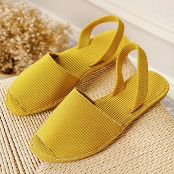 ROSY Shoes - Yellow Slingback Sandal Women's Size 6